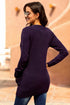 Front Pocket And Buttons Closure Cardigan
